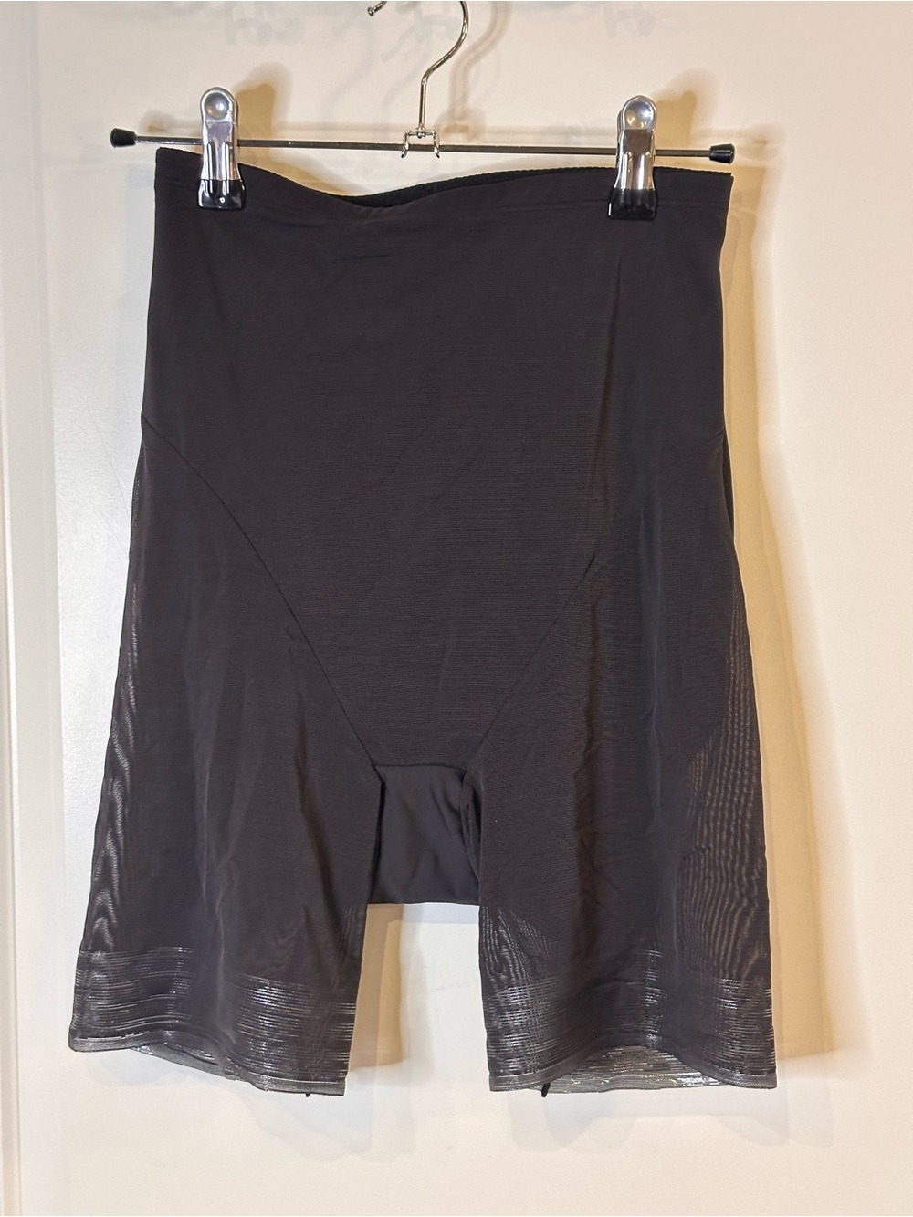 TC Fine Intimates Black High Waist Thigh Shaper Shorts Firm Control Size Large